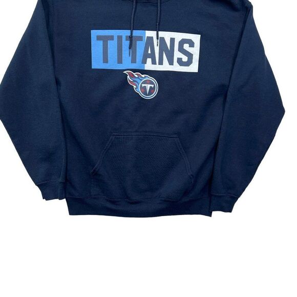 NFL Team Apparel Sweatshirt Men's Medium Blue Tennessee Titans Football Hoodie - Picture 4 of 6